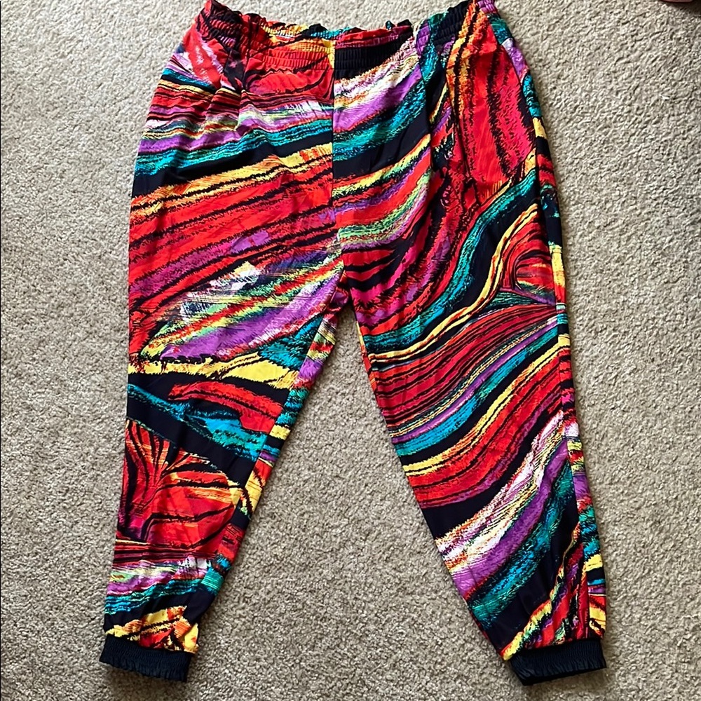 Attitudes by Renee Colorful Abstract Joggers